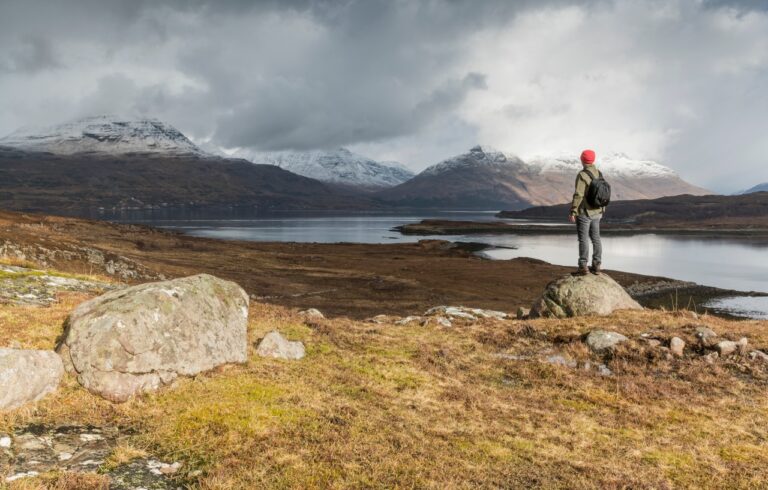 Image shows scenery: The Torridon Hills and Upper Loch Torridon