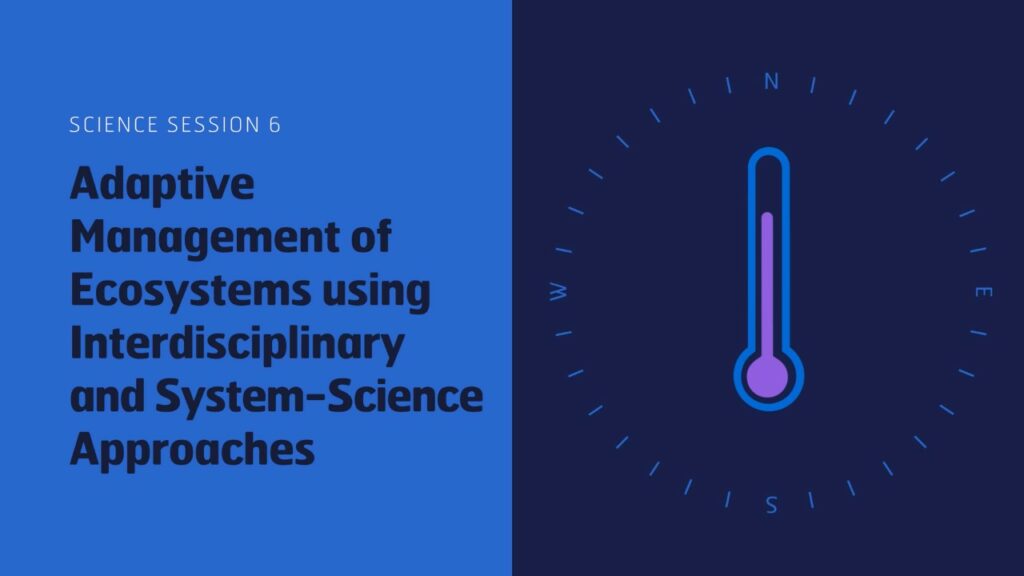 Image shows the session title and a graphic depiction of a thermometer and a compass rose. 