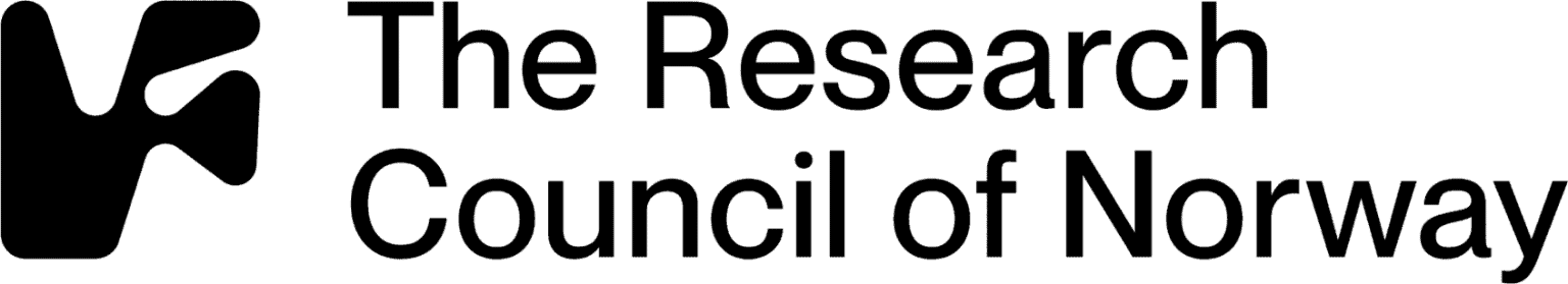 Logo The Research Council of Norway in black on a white background, representing the official branding of the Research Council of Norway.