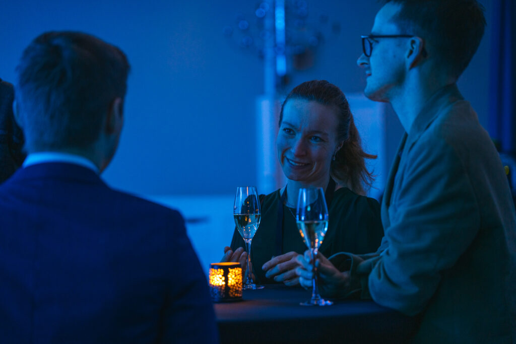 Theresa and Luke at the Tideturner reception.