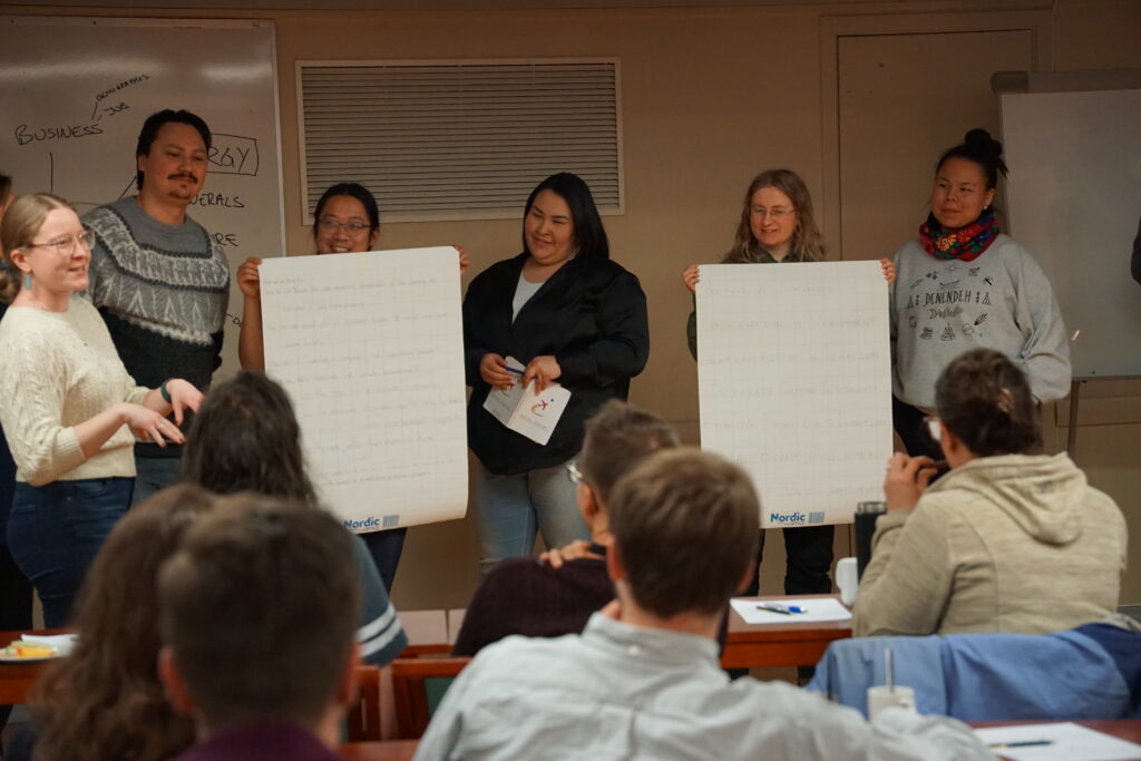 Presenting their video ideas