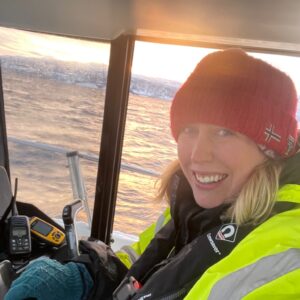 Clare Andvik is a PhD Candidate at the University of Oslo, studying the effect of multiple anthropogenic stressors on Norwegian killer whales. She uses a variety of effect parameters to understand how pollution, stress from whale watching activities, and climate-driven changes in prey availability can interact to affect individual and population health. Clare has also previously worked on studies integrating feeding ecology and pollution to understand the risk of pollution to whales in the Arctic. Before starting her PhD, Clare worked at the Norwegian Environment Agency and greatly enjoyed applying her scientific knowledge to practical policy changes. Clare is originally from the UK, but moved to Norway in 2014, fell in love, and never left! She has two daughters (4 years old and 18 months), and her greatest hope is that they, and future generations, will also be able to enjoy a protected Arctic.