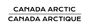 Arctic Frontiers - Text reads: “CANADA ARCTIC” above a line, and “CANADA ARCTIQUE” below the line.